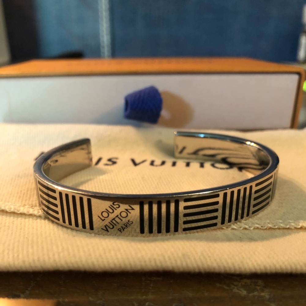 Louis Vuitton Damier Black Cuff Bracelet